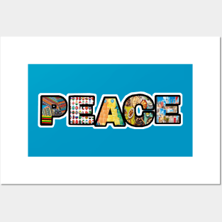 PEACE Sticker - Back Posters and Art